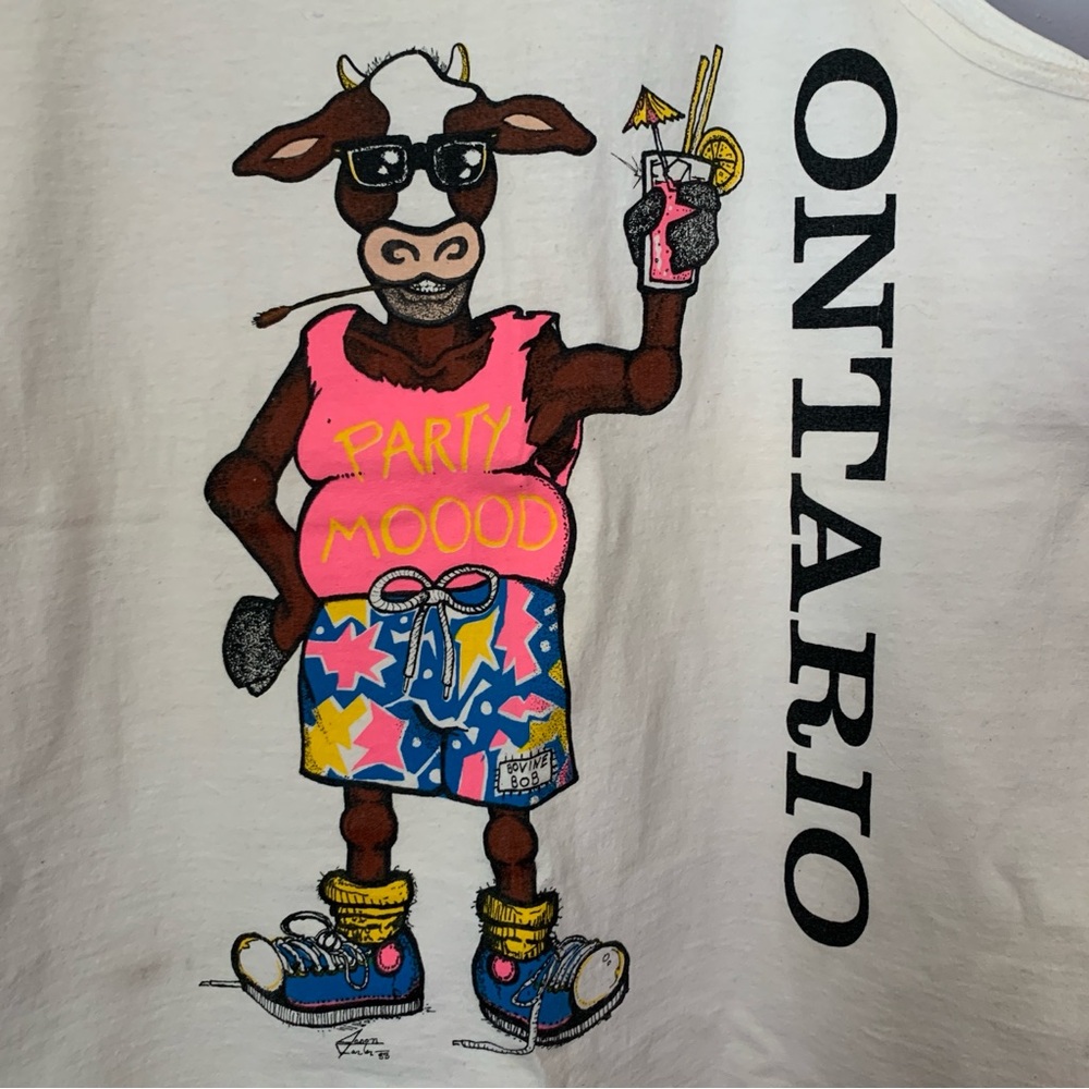 Vintage Ontario Cow Tank Top - Picture 2 of 8